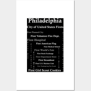 Philadelphia City of Firsts Posters and Art